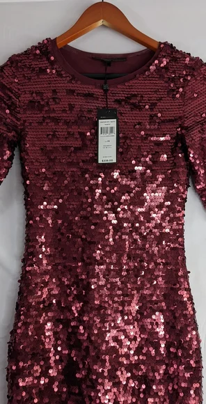 BCBGMAXAZRIA BCBG MARTA SEQUIN DRESS SIZE XS. - Picture 3 of 8